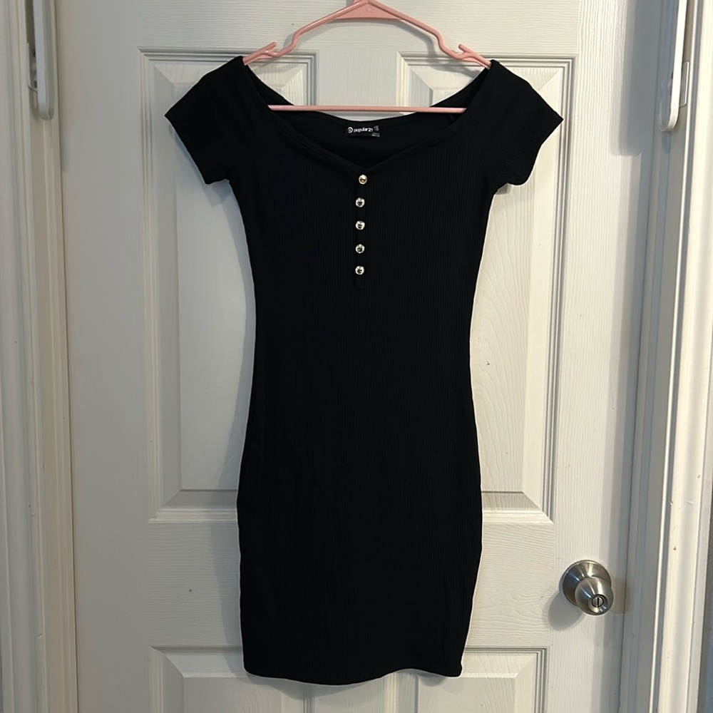 Popular 21 Little Black Dress Woman’s Size S Stretch Body Con